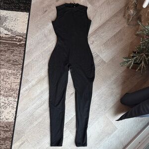 SKIMS Black Sleeveless Jumpsuit